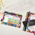 thumbnail image 2 of FORMRS 2 Pack Pencil Pouch for 3 Ring Binder with Clear Window Zipper Case, Whimsical Floral, 2 of 6