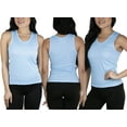 thumbnail image 5 of ToBeInStyle Juniors Pack of 6 100% Cotton Ribbed Crop Lightweight Tank Tops - Soft Assortment - Large, 5 of 5