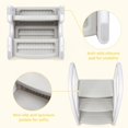thumbnail image 4 of Step Stool for Bathroom Sink,Adjustable 3 Step Stool for Kids,Kitchen Standing Tower,Children Learning Helper Stool with Safety Handles and Non-Slip Pads,Grey, 4 of 6