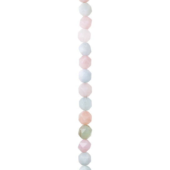 Bead Landing Morganite Faceted Beads, 8mm, 12 Pack