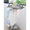 thumbnail image 3 of Radiator Tumble Dryer, Balcony Tumble Dryer, Wall Tumble Dryer, Foldable Drying Rack, Stainless Steel, Extendable, Hanging Dryer (51-95 Cm), Windproof, 3 of 5