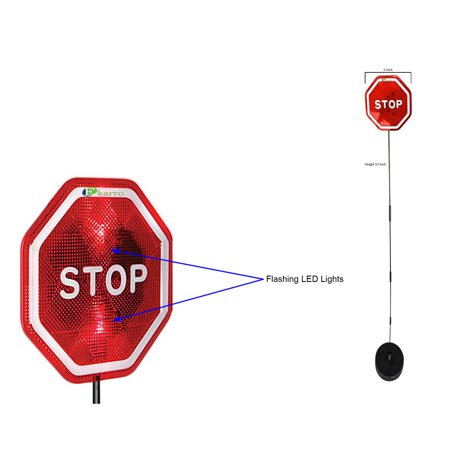 Garage Parking Light - Ekarro Modern Flashing LED Stop Sign Garage Parking Assistant System