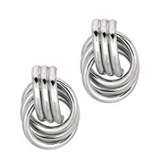 JEWELSTOP 925 Sterling Silver Love Knot Earrings - 16 mm x 22 mm
