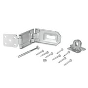 Vault Locks Double Hinge 6-1/4" Long, Steel Hasp for Doors and Gates