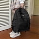 thumbnail image 4 of Mochila de color liso para estudiantes, ligera y portátil, ideal como regalo para niños y niñas, color blanco., 4 of 5