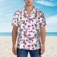 thumbnail image 2 of Fotbe Orchids Flowers Camisa Hawaiana para Hombre Unisex – Camisa Casual de Verano con Botones de Manga Corta de Algodón y Lino,Medium, 2 of 7