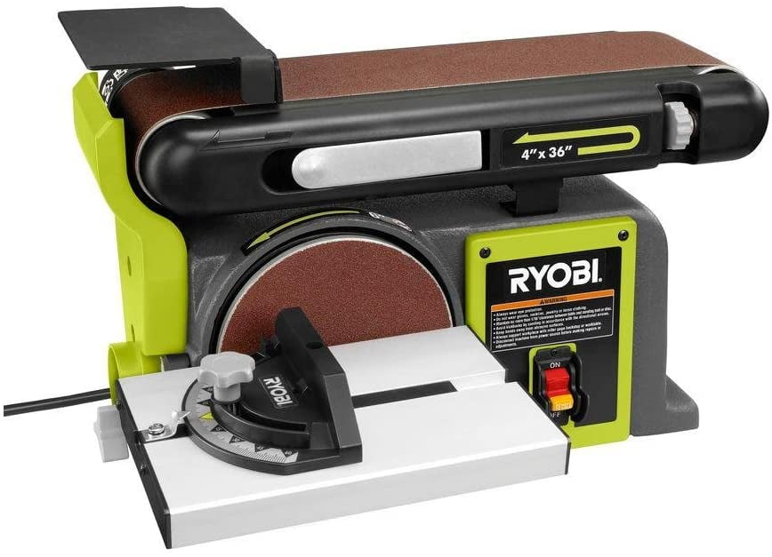 Ryobi Belt / Bench Sander 4-Inch 36-Inch 120-Volt Green, BD4601G -