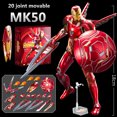 thumbnail image 3 of ZD Toys-figuras de acción de superhéroes de Marvel, modelo de figuras móviles de Iron Man Mark MK 4, ideal para regalo de niños, 3 of 5