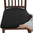thumbnail image 2 of Elastic Removable Chair Cover, Washable Dining Chair Dust Cover, Stretch Seat Protector for Kitchen Dining Room Party Chair Decor Black, 2 of 6
