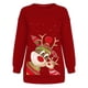 thumbnail image 4 of Camisas de Navidad Para Mujer, Informal, de Manga Larga, Cuello Redondo, Estampado, Sudadera Para Mujer, Tops Odeerbi ODB121305, 4 of 6