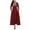 Wine, variant on FcBaudy Long Sleeve Round-Neck Dress Dress For Women Casual Long Sleeve T Shirt Dresses Long Sleeve Flowy Tiered Ruffled Casual Party Fall Black Midi Dress Women Dress