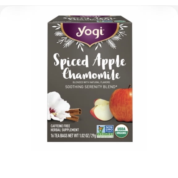Yogi Spiced Apple Chamomile Herbal Supplement 16 Tea Bags