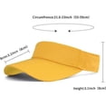 thumbnail image 5 of Sports Sun Visor Hats Cotton Twill Ball Adjustable Sun Caps for Men Women, 5 of 16