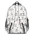 thumbnail image 3 of Cow and Heart White Pattern Cute School Backpack Bag with Padded Back and Adjustable Shoulder Straps 16.9 X 12.6 X 5.9 Inches, 3 of 5