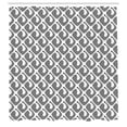 thumbnail image 2 of Ambesonne Abstract Shower Curtain, Illusionary Theme Modern, 69"Wx84"L, Charcoal Grey White, 2 of 4