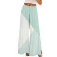 thumbnail image 2 of Flowy Pants for Women Hontri Loose Lounge Pants Womens Wide Leg Palazzo Pants Boho Floral 2025 Summer Beach Culottes Flowy Casual Trousers for Vacation, 2 of 4