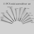 thumbnail image 1 of Ensemble de 11 Petits Tournevis de Précision, Kit de Mini Tournevis, 1 of 6