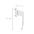 thumbnail image 2 of HAMPPLIES 1Set Zinc Alloy Two-End Lever Lock Entry Door Handle With Keys For Home And Office Use 5.9x2.6x1.2in, 2 of 8