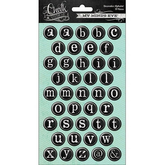 My Minds Eye Chalk Studio 2 Decorative Alphabet 41pcs
