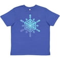 thumbnail image 3 of Inktastic Christmas Blue Ice Snowflake Youth T-Shirt, 3 of 5