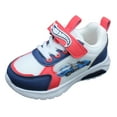thumbnail image 2 of Hot Wheels Toddler Boys' Light-Up Sneakers - Blue & Red, Size 7, 2 of 9