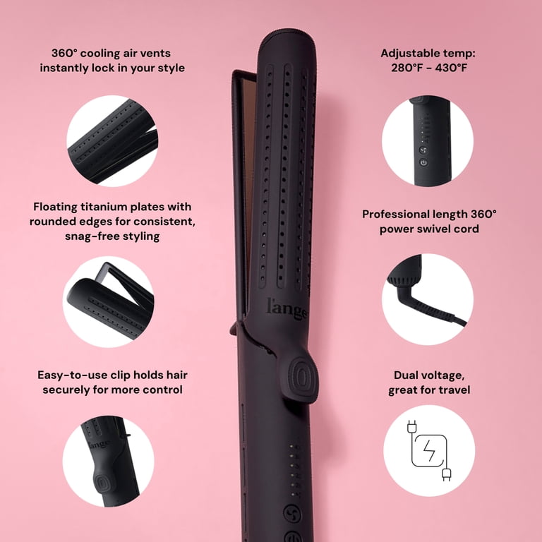 L'ange Hair, Le Duo 360° Airflow Styler, Titanium Flat Iron, Black