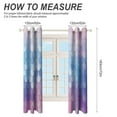 thumbnail image 2 of Colorful Gradient Fish Scale Texture Mermaid Curtains Watercolor Theme Window Curtains Grommet Blackout Drapes for Living Room Bedroom, 2 of 5