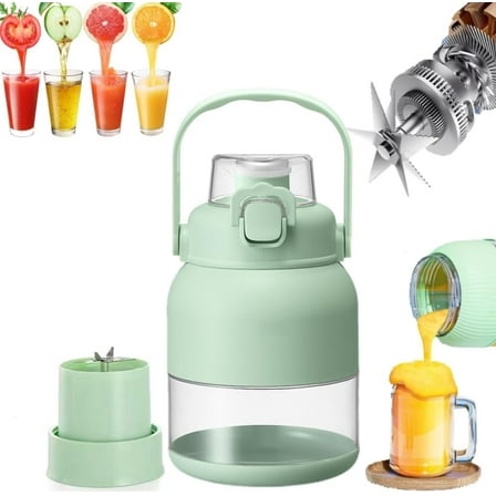 Electric Citrus Juicer 28 Oz, With Straw and Two Lids,Portable Mini Blender,Personal Travel Cold Press Juicer Bottle Cups,Multifunctional Large-Capacity Wireless Juicer Cup