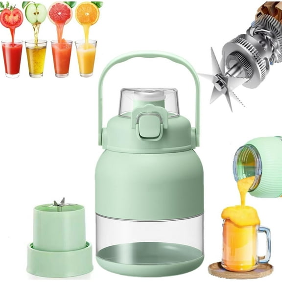 Electric Citrus Juicer 28 Oz, With Straw and Two Lids,Portable Mini Blender,Personal Travel Cold Press Juicer Bottle Cups,Multifunctional Large-Capacity Wireless Juicer Cup