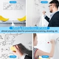thumbnail image 3 of Tutuviw Static Cling Dry Erase Sheets Removable Reusable Whiteboard Poster Paper for Wall Portable White Board Dry Erase Wallpaper for Home Office and Classroom (1 Roll, 18X197 Inches), 3 of 6