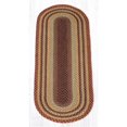 thumbnail image 1 of Capitol Importing 26-357 2 x 6 ft. Oval Braided Rug, Burgundy, Gray & Cream, 1 of 1