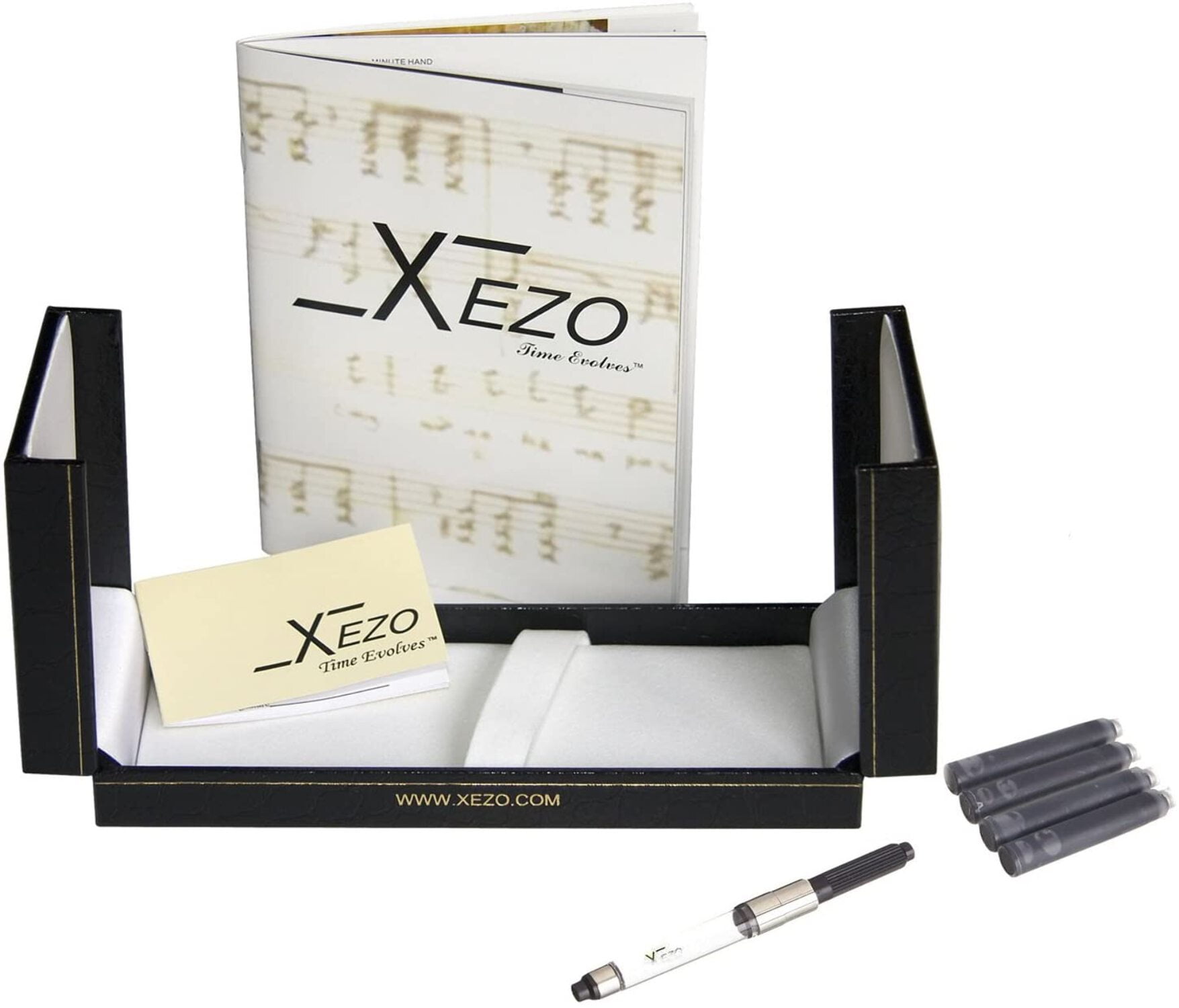 Xezo Urbanite II Acrylic  Brass Fountain Pen (Medium Nib) - Trek Red