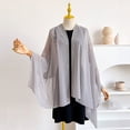 thumbnail image 5 of Lumtrix Womens Shawls Wraps Sheer Chiffon Shawl for Evening Gowns, Stylish Wedding Cover Up Summer Sun Protection Gray One Size, 5 of 5