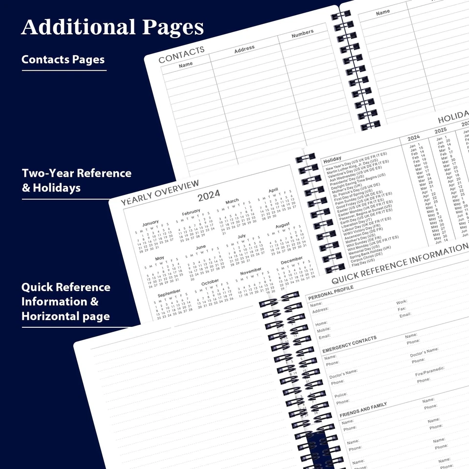 2024-2025 Planner - Planner 2024-2025 With Weekly & Monthly Spreads, Jul 2024...