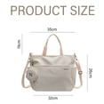 thumbnail image 4 of Bolsos de lona grandes - Bolso bandolera para computadora portátil para mujer Bolso de lona Bolso de hombro, 4 of 6