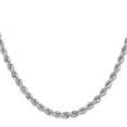 thumbnail image 5 of Auriga Fine Jewelry 14K White Gold 4.0mm Rope Chain Necklace 20inch for Women, 5 of 5