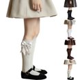 thumbnail image 4 of Bxsruta Girls Knee High Socks Bowknot Long Tube Stockings Casual Dress Socks for Children, 4 of 4