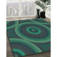 thumbnail image 3 of Ahgly Company Machine Washable Indoor Rectangle Transitional Dark SlateGray or Dark SlateGrey Green Area Rugs, 6' x 9', 3 of 7