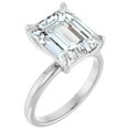 thumbnail image 2 of 2 Carat Lab Grown Diamond Engagement Ring Emerald Cut Solitaire 14k Gold, 2 of 5