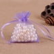 thumbnail image 5 of WORGEOUS 100 Uds. Bolsas transparentes de Organza con cordón para joyería, bolsa de gasa, bolsa de lavanda, color morado claro, 5 of 8