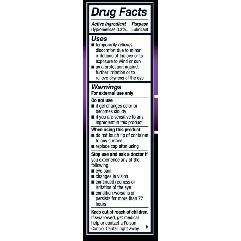 GenTeal Tears Lubricant Eye Gel For Severe Dry Eye Symptom