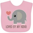 thumbnail image 3 of Inktastic Loved by My Nona Grandma Boys or Girls Baby Bib, 3 of 4