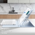 thumbnail image 3 of Funda con teclado JKSML para iPad de 9ª, 8ª y 7ª generación de 10,2 pulgadas, color azul, 3 of 8