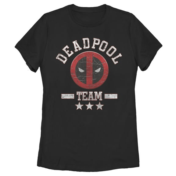 Women's Marvel Deadpool Distressed Team Stars Graphic T-Shirt