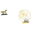 thumbnail image 1 of Figura de caballo,Escultura de caballo en miniatura coleccionable,Estatua de animal de adorno de caballo de resina para decoración del hogar,Estatua de hoja,Estatua de hoja para decoración, 1 of 8