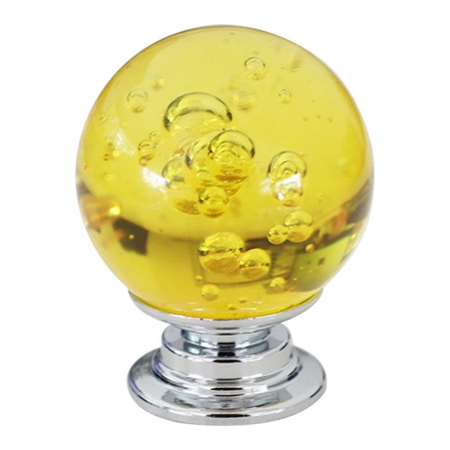 Labymos Porte Poignée Poignée Tiroir Tire Meubles Poignée 30mm Verre Cristal Aluminium Base Tiroir Armoire