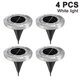 thumbnail image 1 of 4 paquetes de luces solares de suelo, 8 luces LED de disco solar para exteriores, luces impermeables en el suelo, luces solares de jardín, luces de paisaje para camino, patio, terraza, patio, pasarela Adepaton 2035767-4, 1 of 8