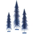 thumbnail image 3 of Vickerman 33337 - 24" 30" 36" Magenta Glitter Layered Tree Set Christmas Tree Set (L138410), 3 of 7