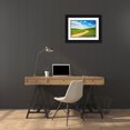 thumbnail image 3 of Eggers, Terry 18x13 Black Ornate Wood Framed with Double Matting Museum Art Print Titled - Winding backroad through Spring wheat fields-USA-Washington State-Palouse Region, 3 of 4