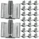 thumbnail image 2 of 100 pinzas para mechas de velas, soportes de madera, bases metálicas, sujetadores para velas, color plata, 2 of 8
